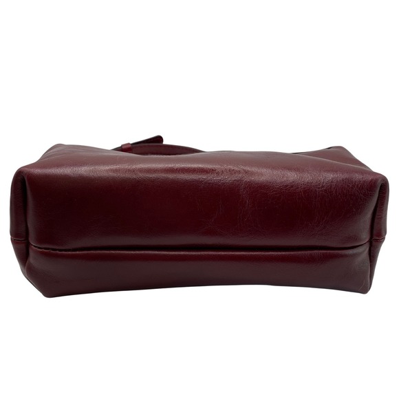 Patricia Nash Deep Red Joliet Leather Crossbody Bag Pouch Clutch Distress NWT - Picture 3 of 8